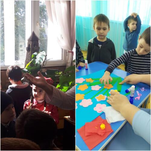 коллективная работа Весенний букет